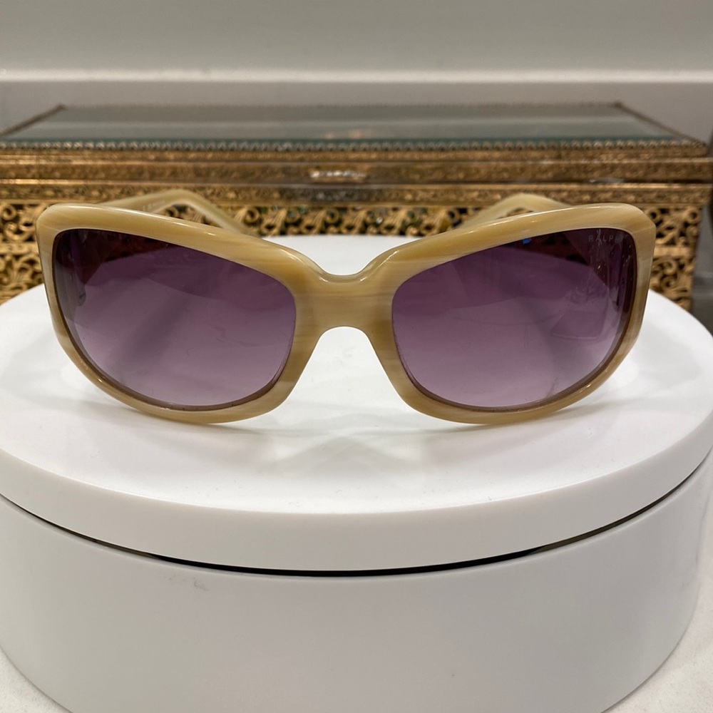 Ralph Lauren Cream and Purple Sunglasses